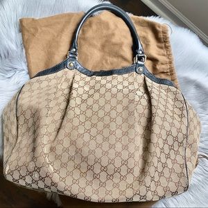 Gucci Monogram Large Sukey Tote